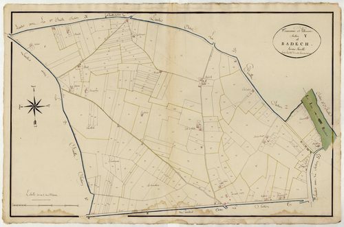 Plan primitif, atlas-Y Badech, Villeneuve-sur-Lot