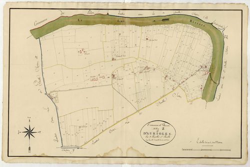 Plan primitif, atlas-Z, 1ère feuille D’Aurioles, Villeneuve-sur-Lot