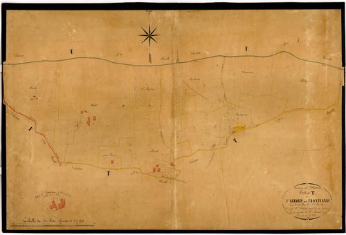 Plan napoléonien-T Saint-Germain et Frontignac, Villeneuve-sur-Lot