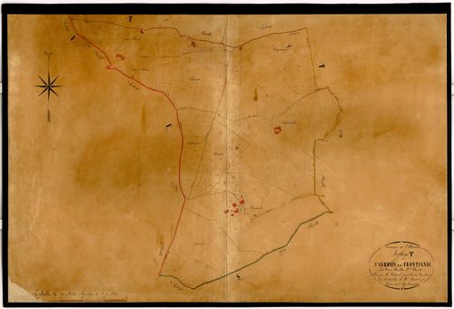 Plan napoléonien-T Saint-Germain et Frontignac, Villeneuve-sur-Lot