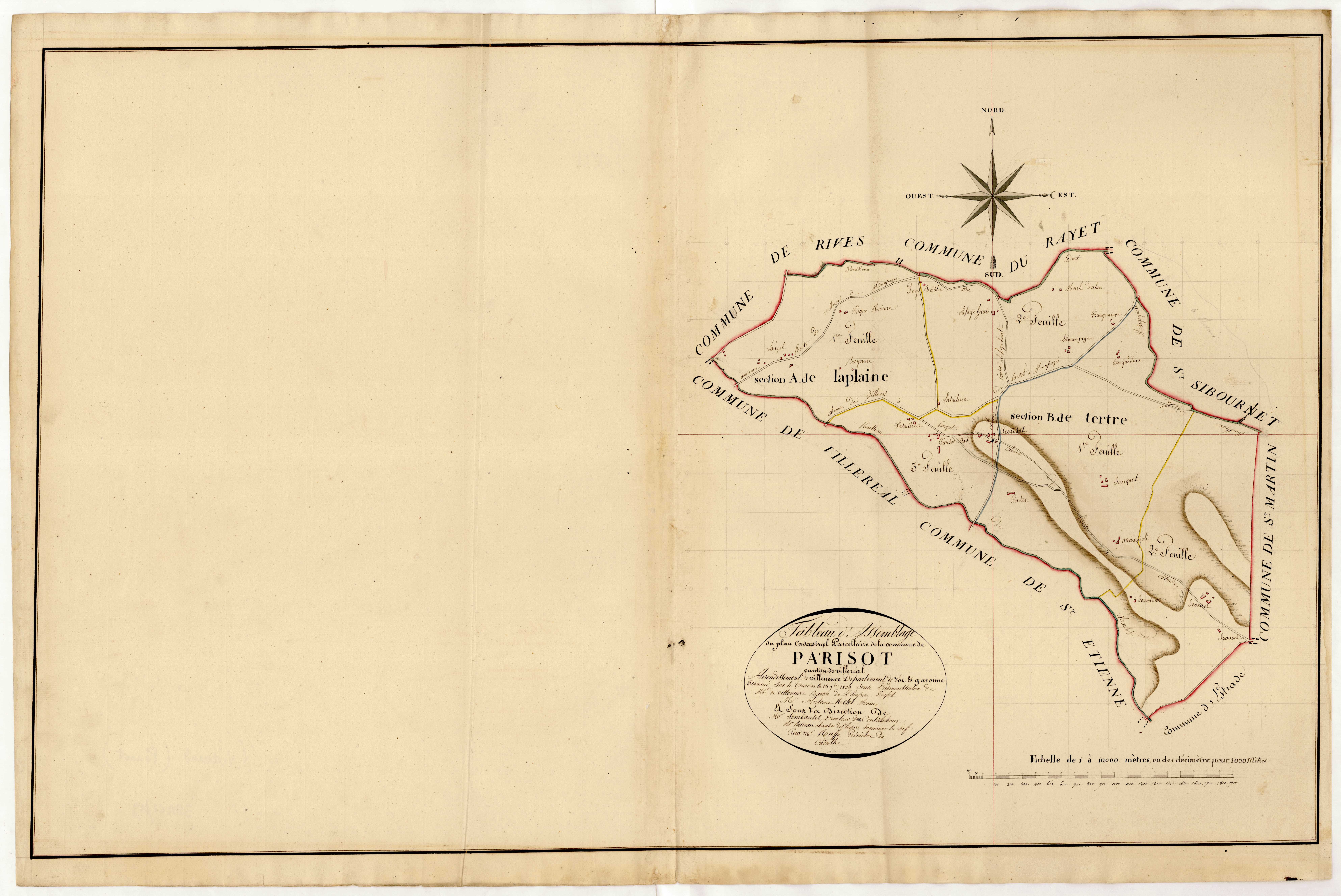 Plan primitif, atlas-TA, Parisot (voir Villeréal)