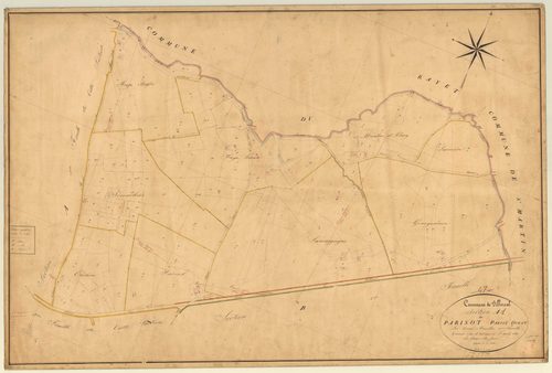 Plan napoléonien, feuille préparatoire-A1 Parisot partie ouest, Villeréal