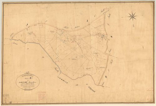 Plan napoléonien, feuille préparatoire-A2 Parisot partie ouest, Villeréal