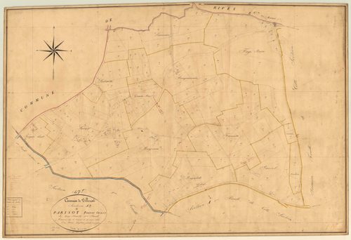 Plan napoléonien, feuille préparatoire-A3 Parisot partie ouest, Villeréal