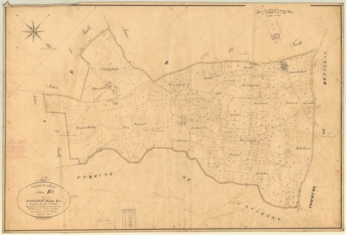 Plan napoléonien, feuille préparatoire-B3 Parisot partie est, Villeréal
