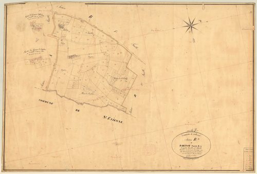 Plan napoléonien, feuille préparatoire-B4 Parisot partie est, Villeréal