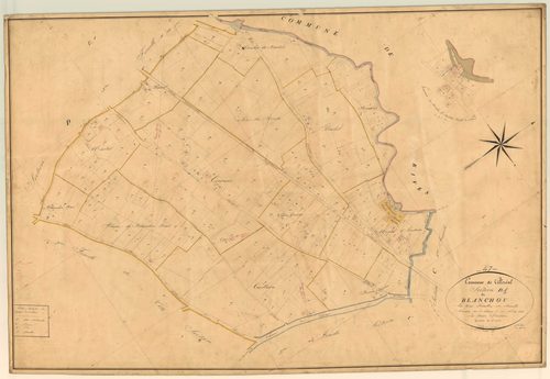 Plan napoléonien, feuille préparatoire-D1 Blanchou, Villeréal