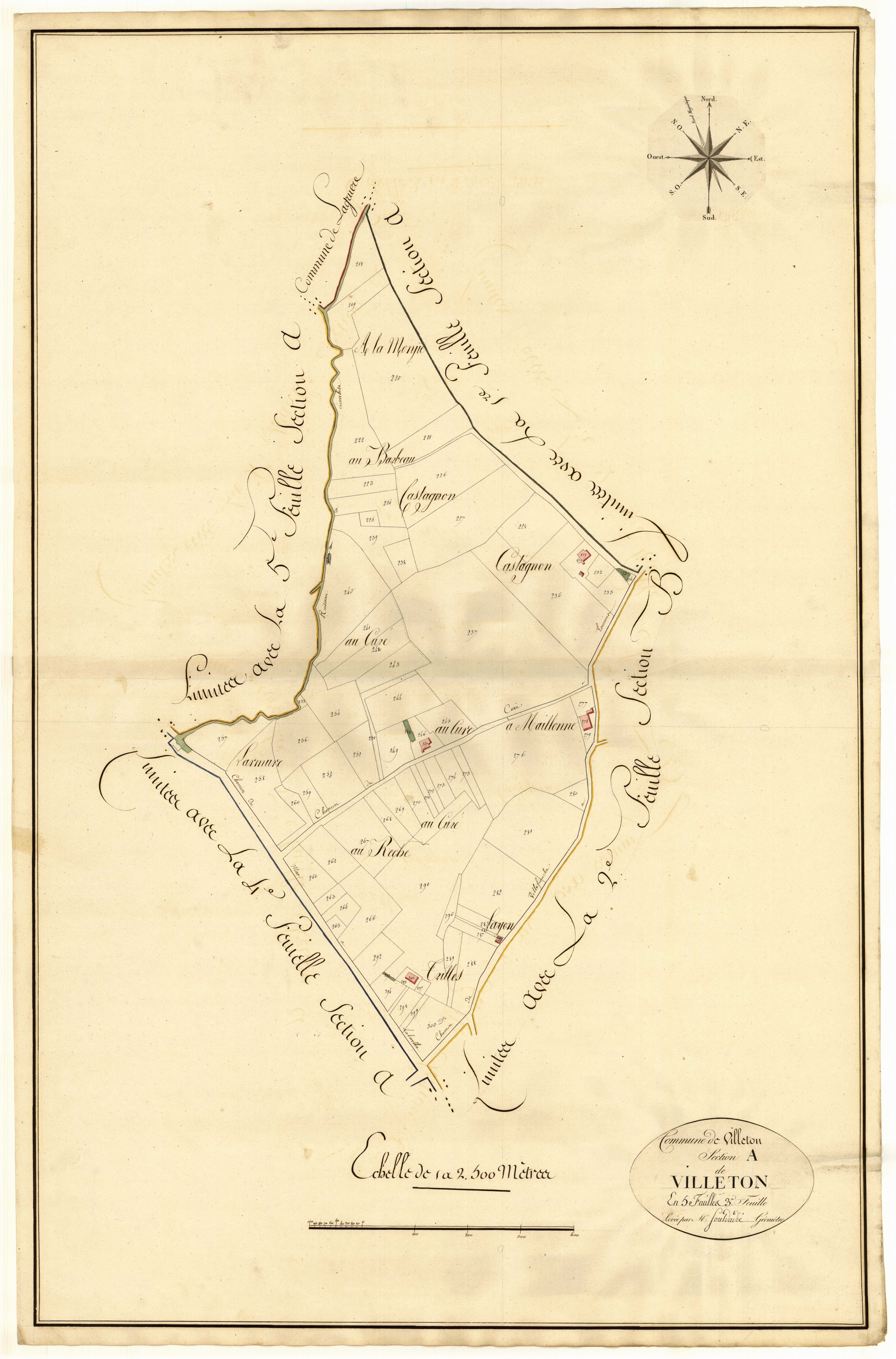 Plan primitif, atlas-A3 Villeton, Villeton