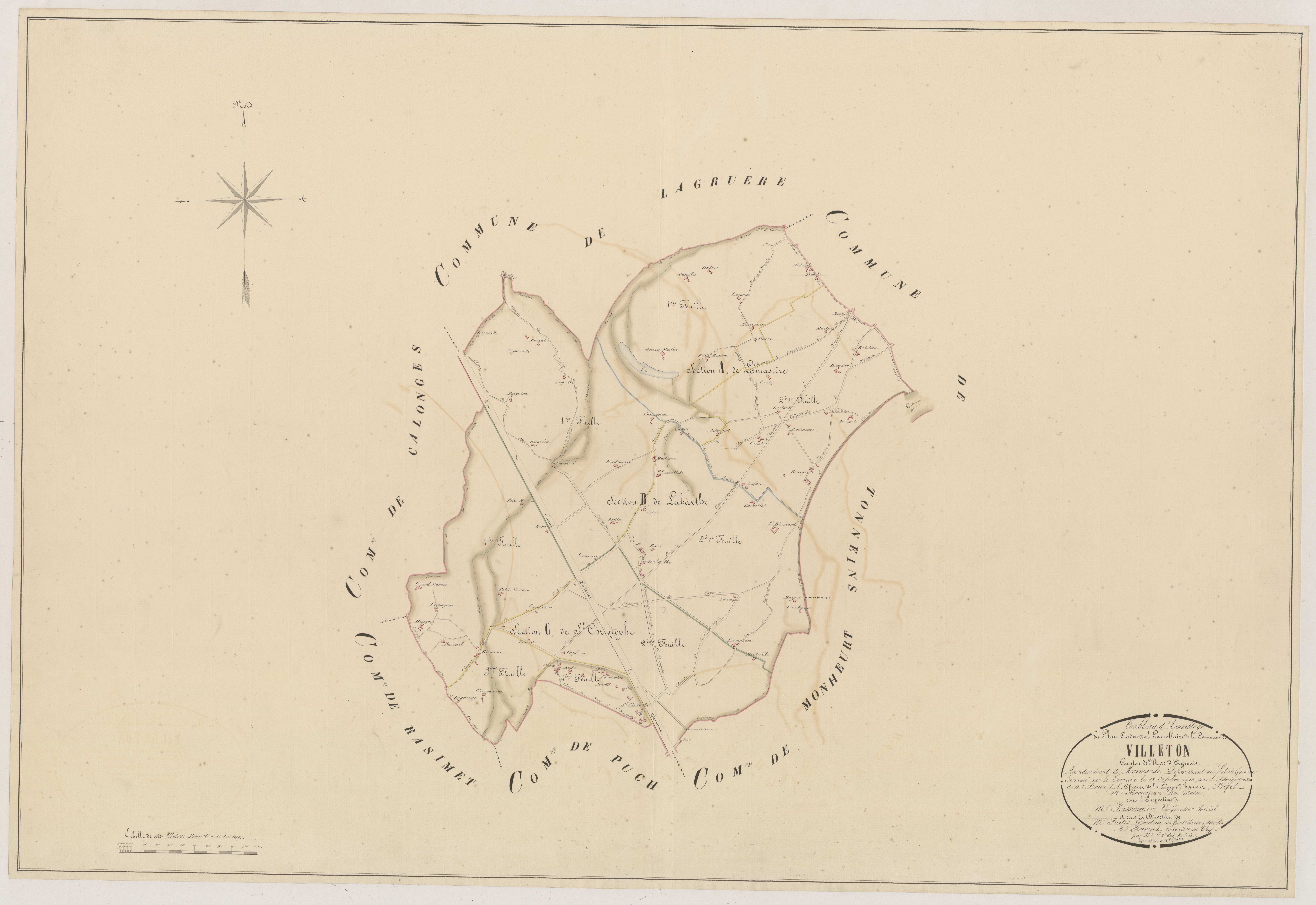 Plan napoléonien, atlas-TA, Villeton