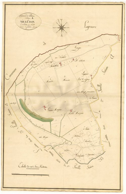 Plan primitif, atlas-A1 Villeton, Villeton