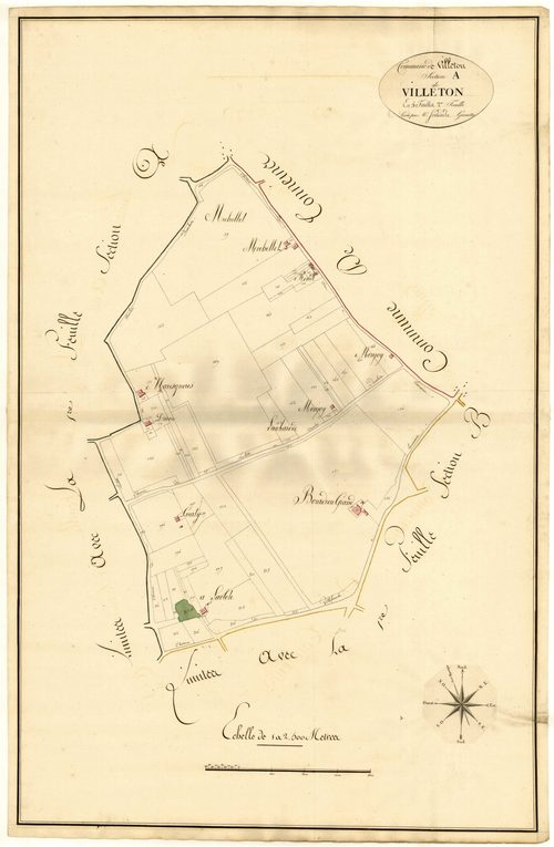Plan primitif, atlas-A2 Villeton, Villeton