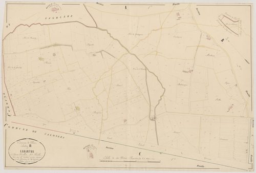 Plan napoléonien, atlas-B1 Labarthe, Villeton