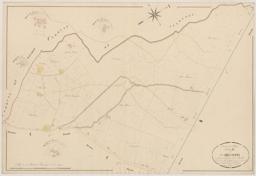 Plan napoléonien, atlas-C1 Saint-Christophe, Villeton