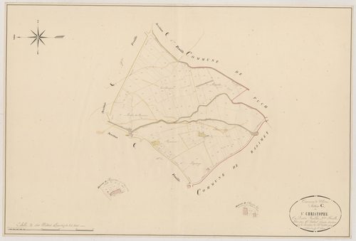 Plan napoléonien, atlas-C3 Saint-Christophe, Villeton