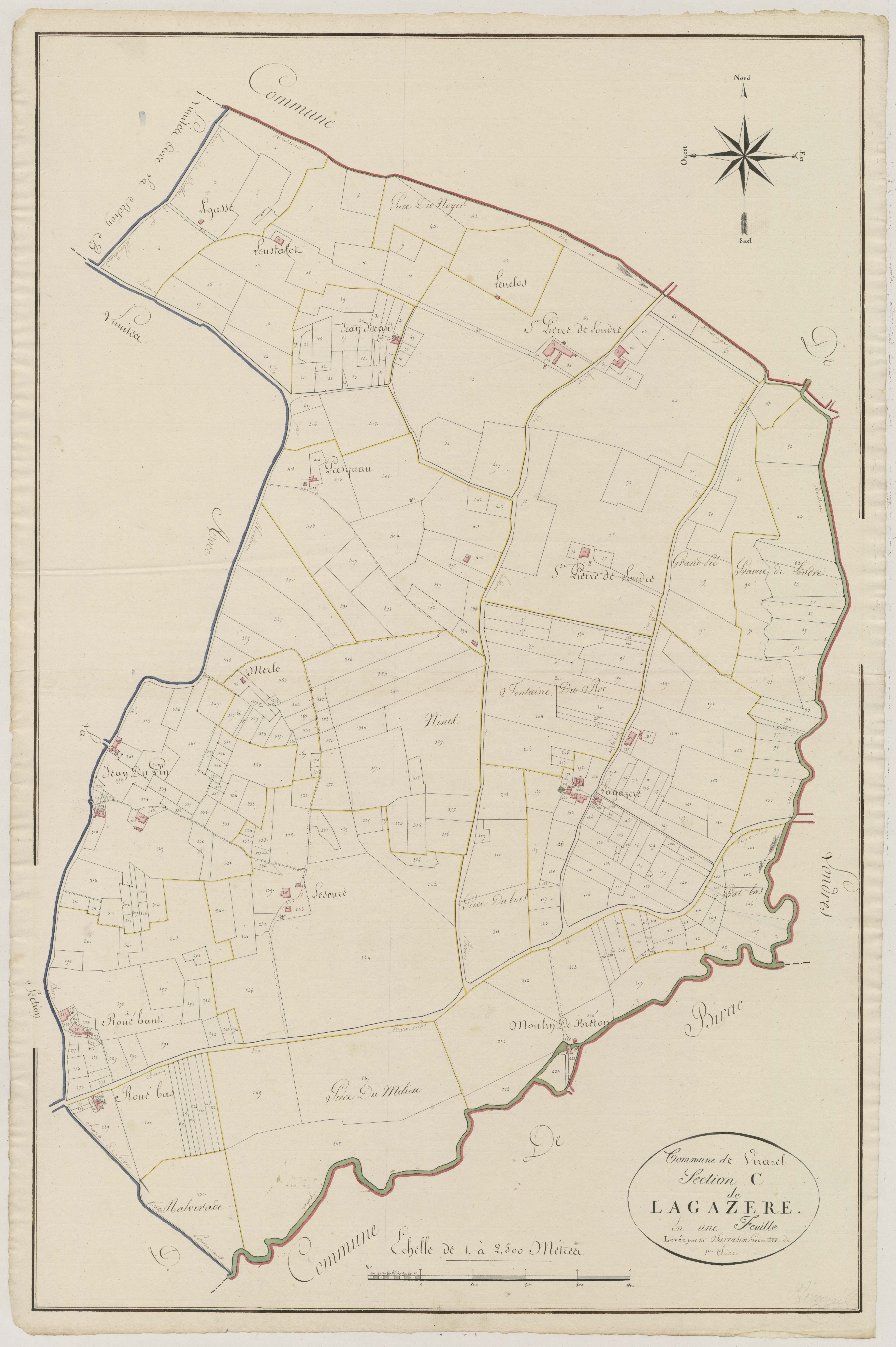 Plan primitif, atlas-C Lagazère, Virazeil