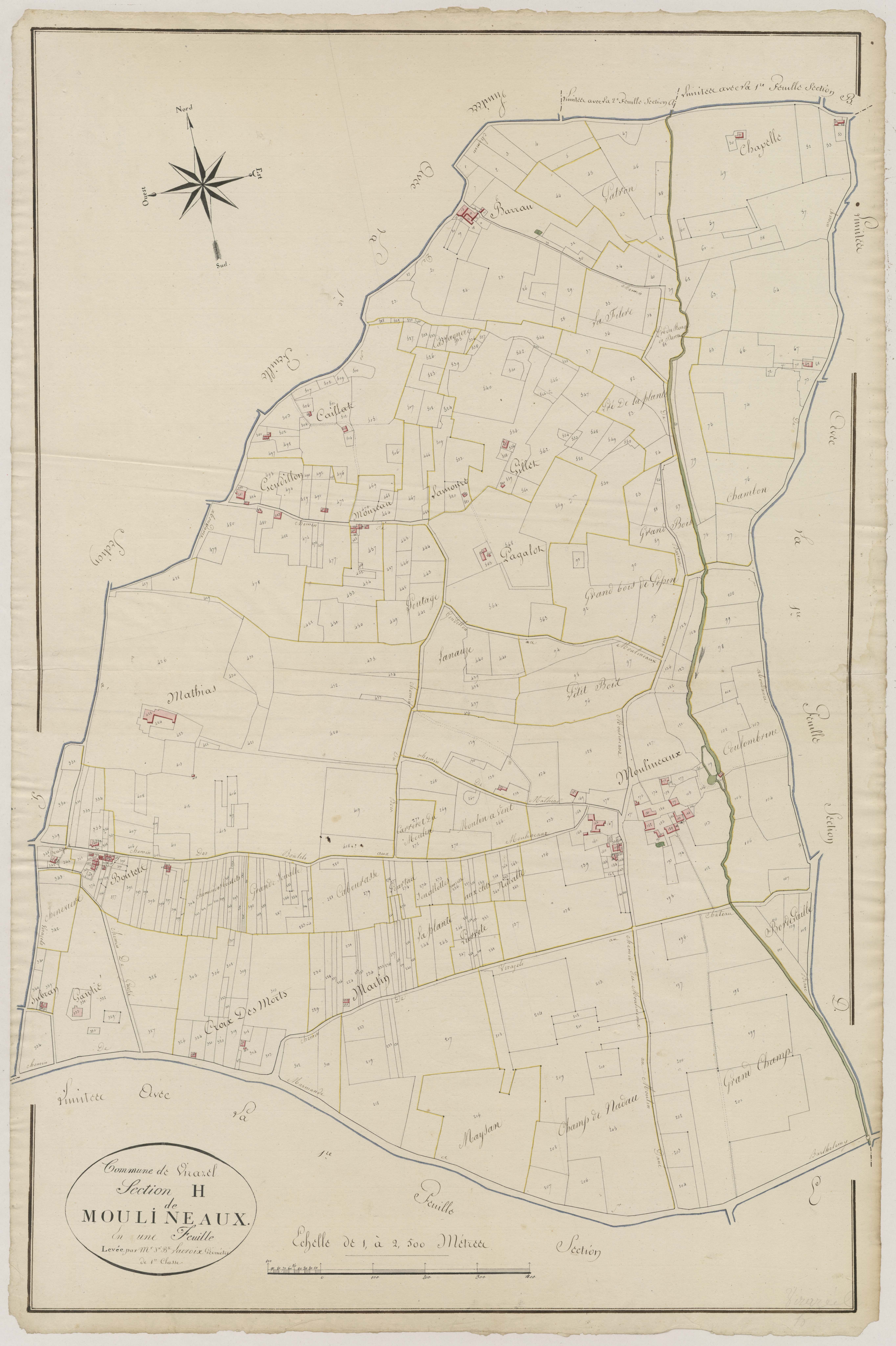 Plan primitif, atlas-H Moulineaux, Virazeil