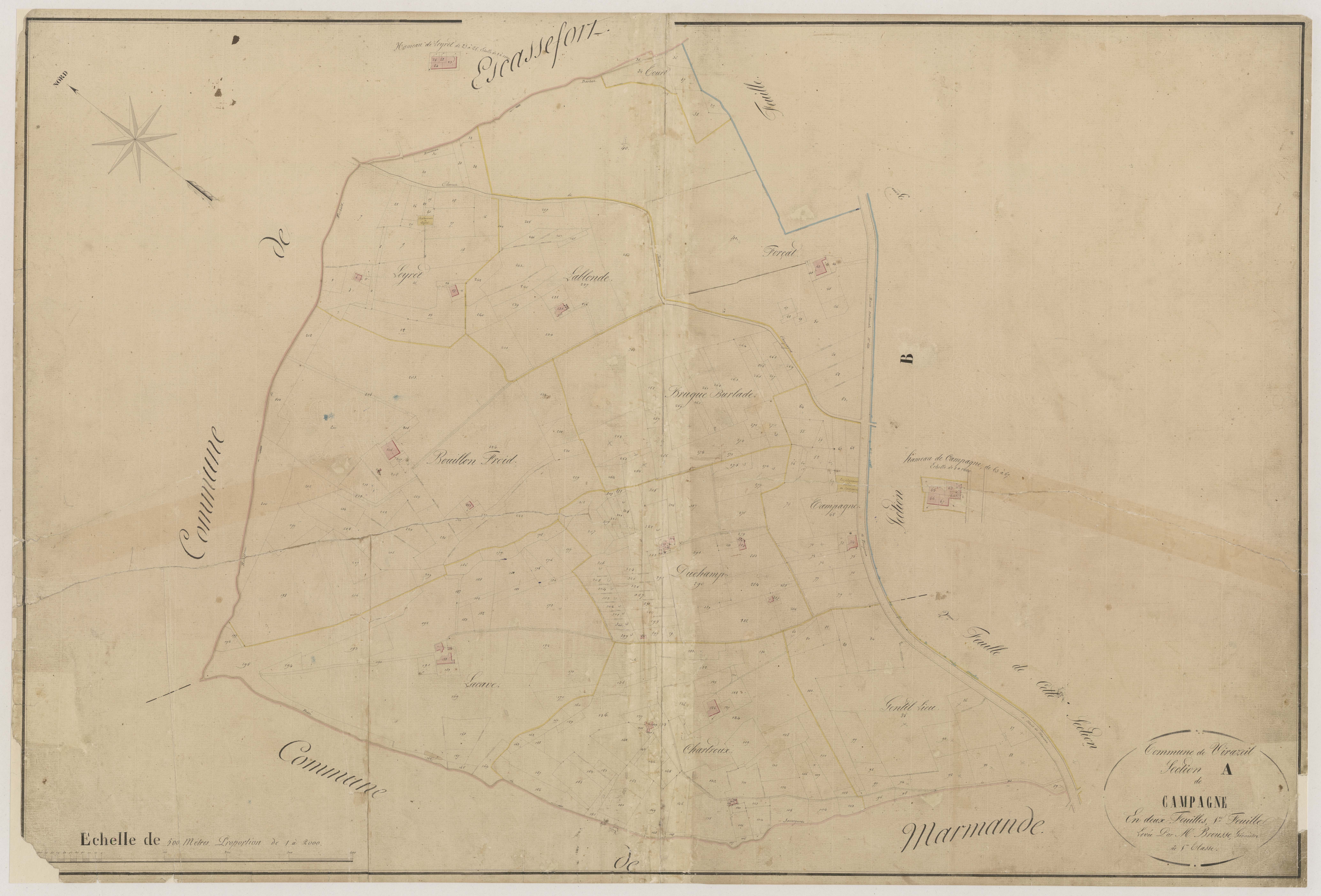 Plan napoléonien-A1 Campagne, Virazeil
