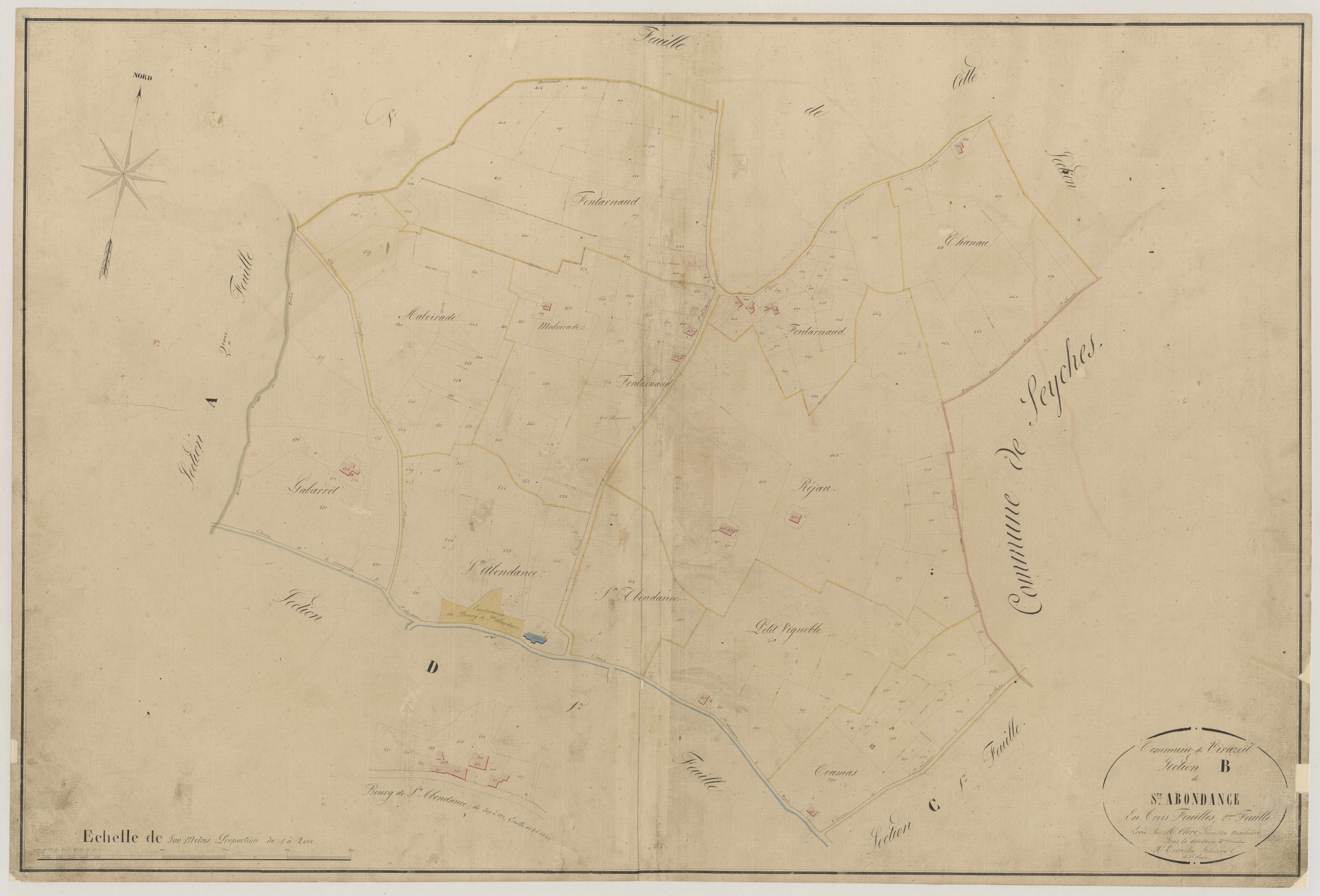 Plan napoléonien-B2 Sainte-Abondance, Virazeil