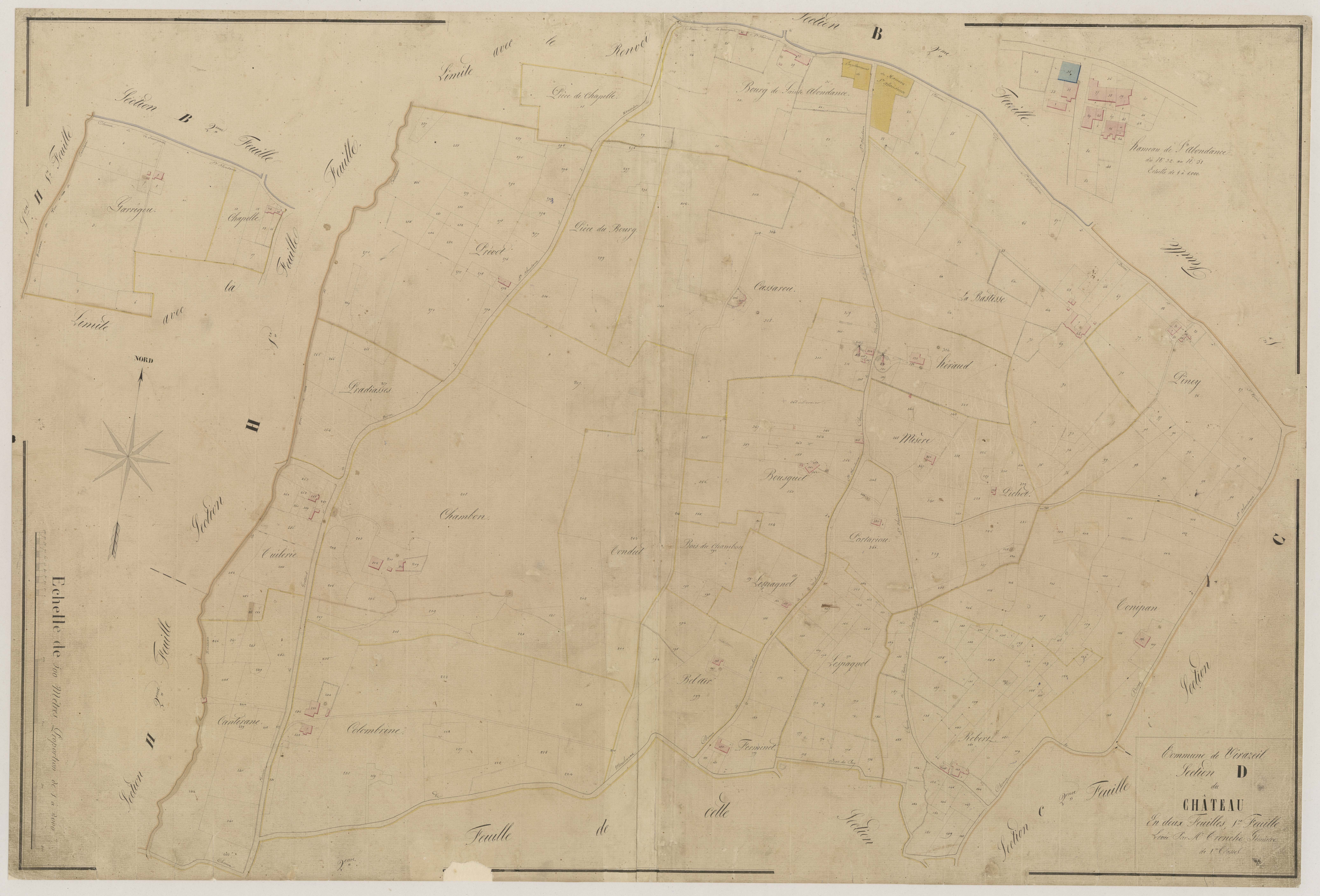 Plan napoléonien-D1 Le Château, Virazeil