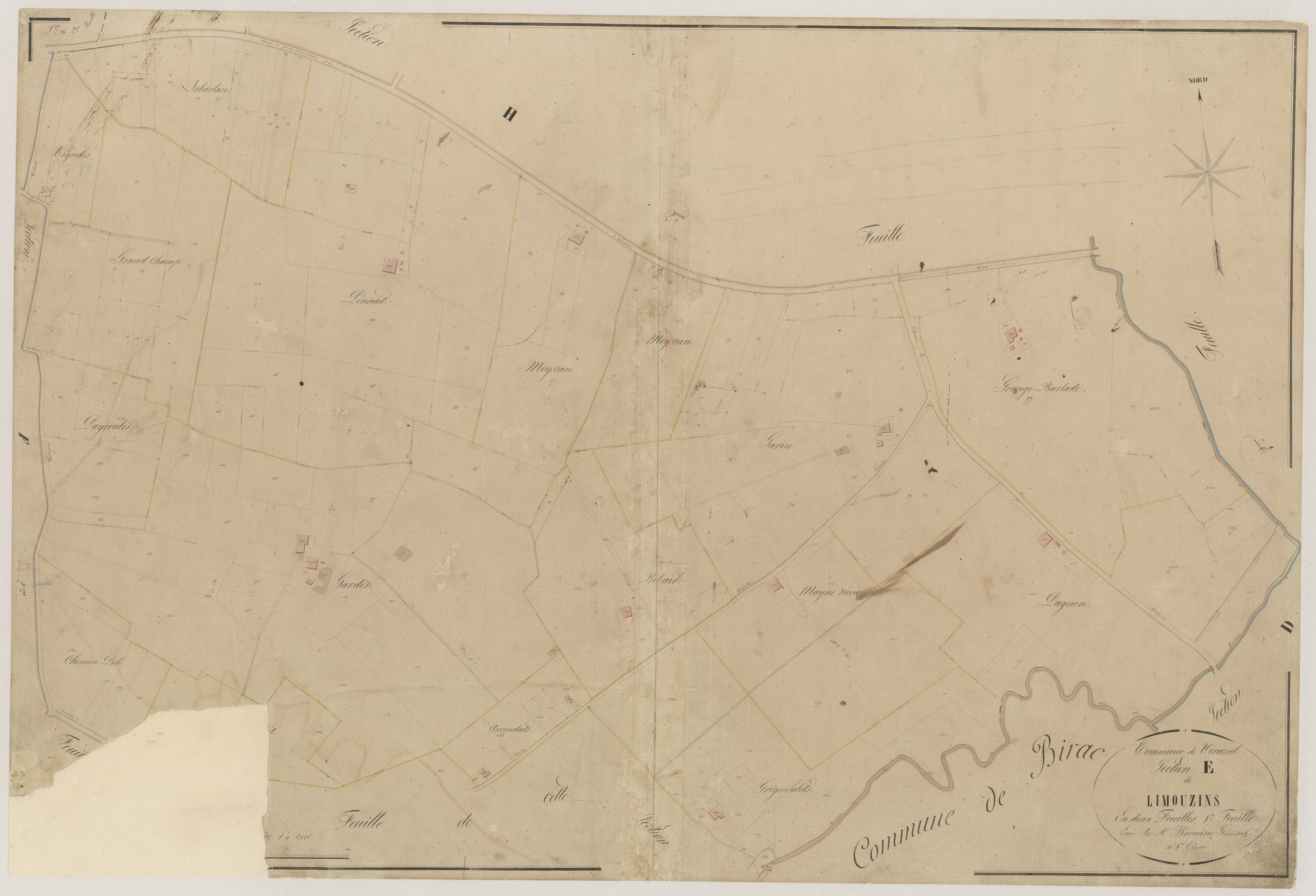 Plan napoléonien-E1 Limousins, Virazeil