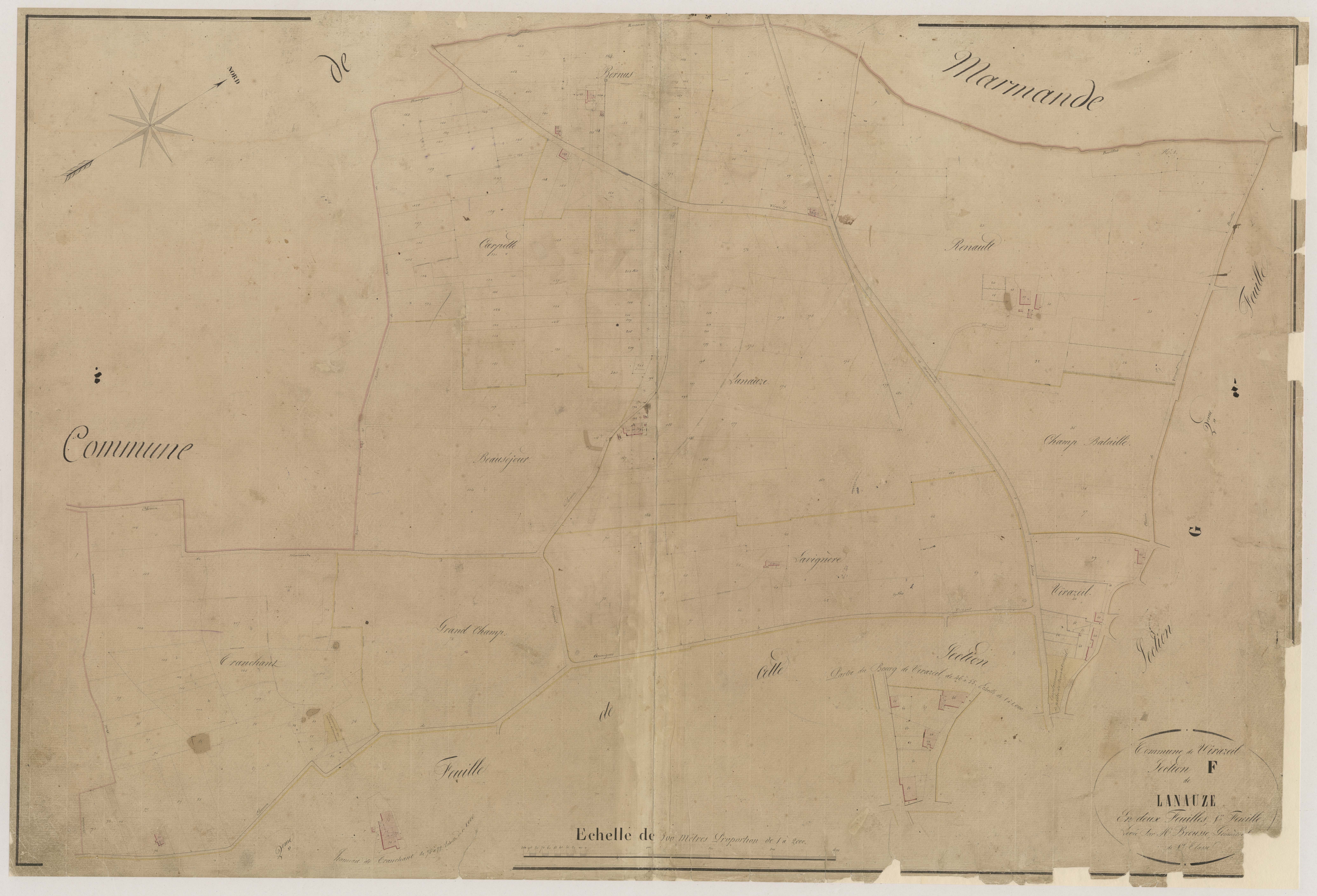 Plan napoléonien-F1 Lanauze, Virazeil