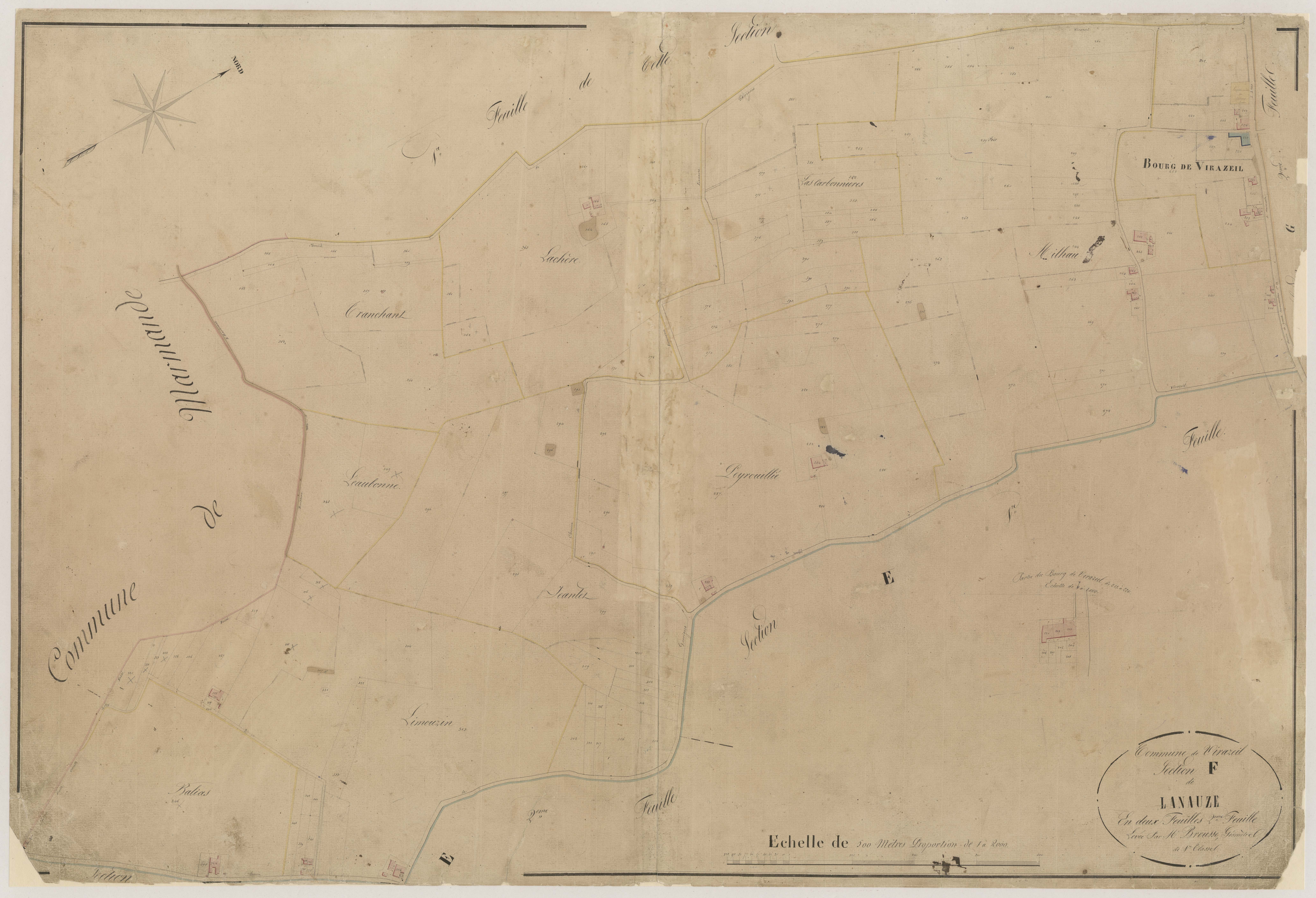 Plan napoléonien-F2 Lanauze, Virazeil