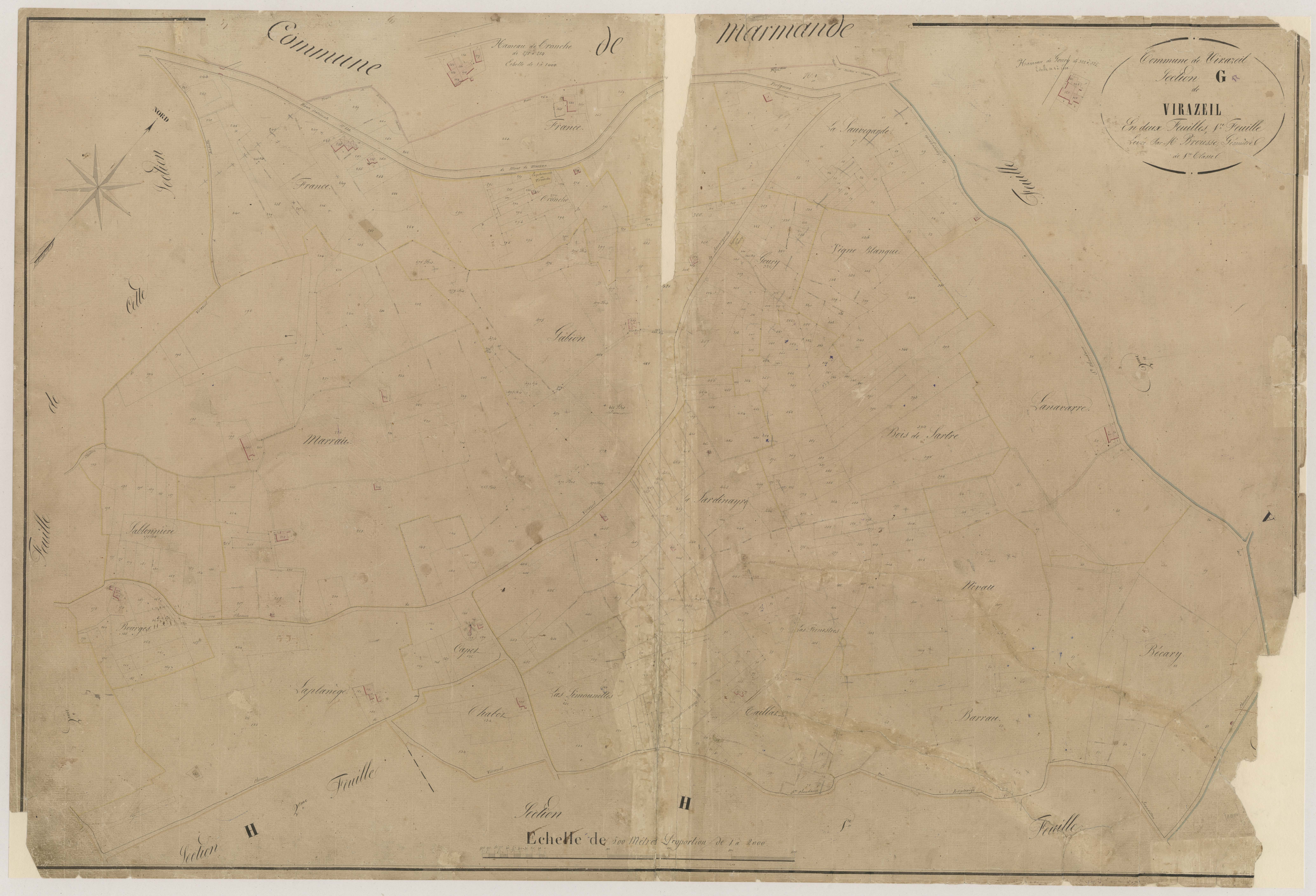 Plan napoléonien-G1 Virazeil, Virazeil