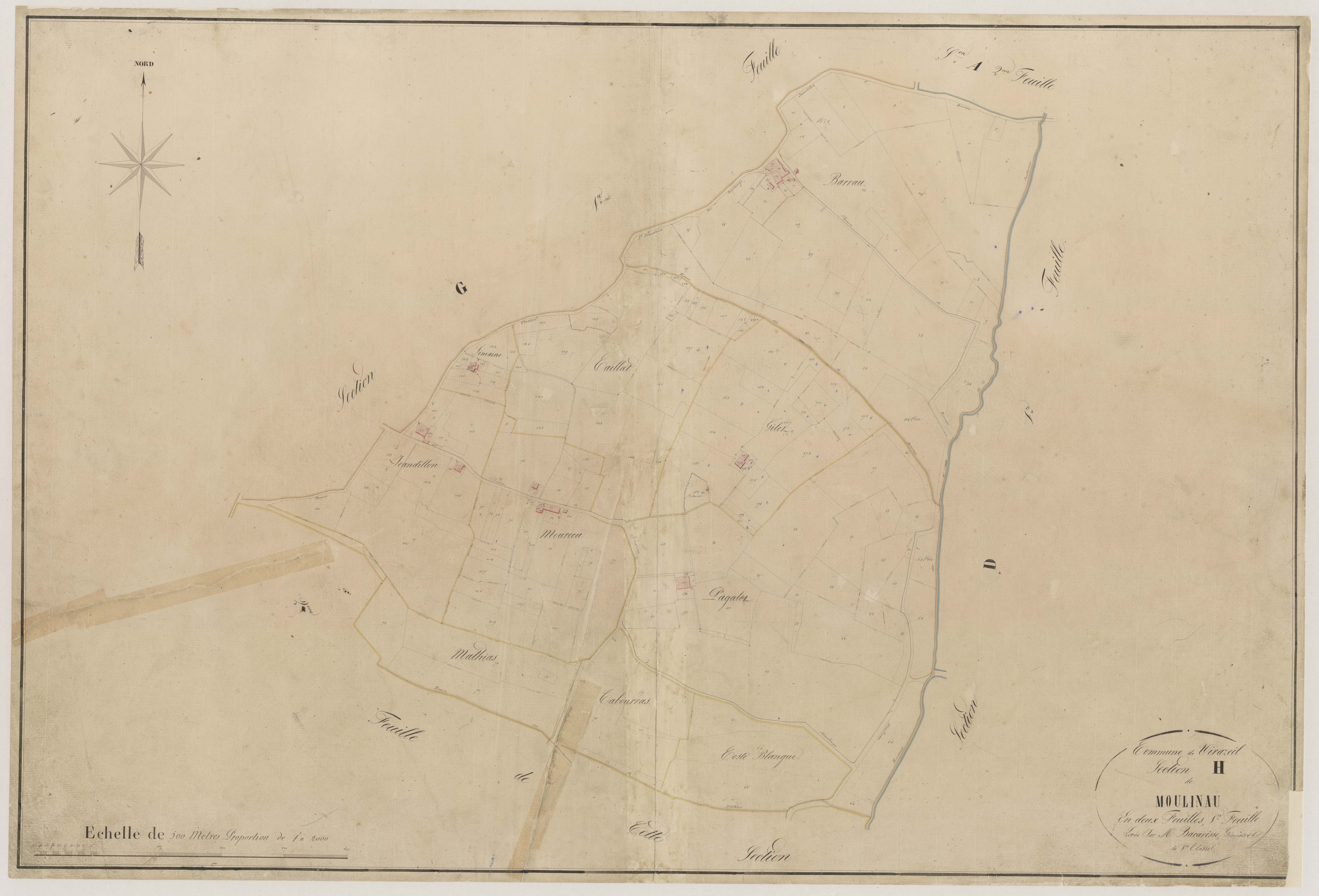 Plan napoléonien-H1 Moulineau, Virazeil