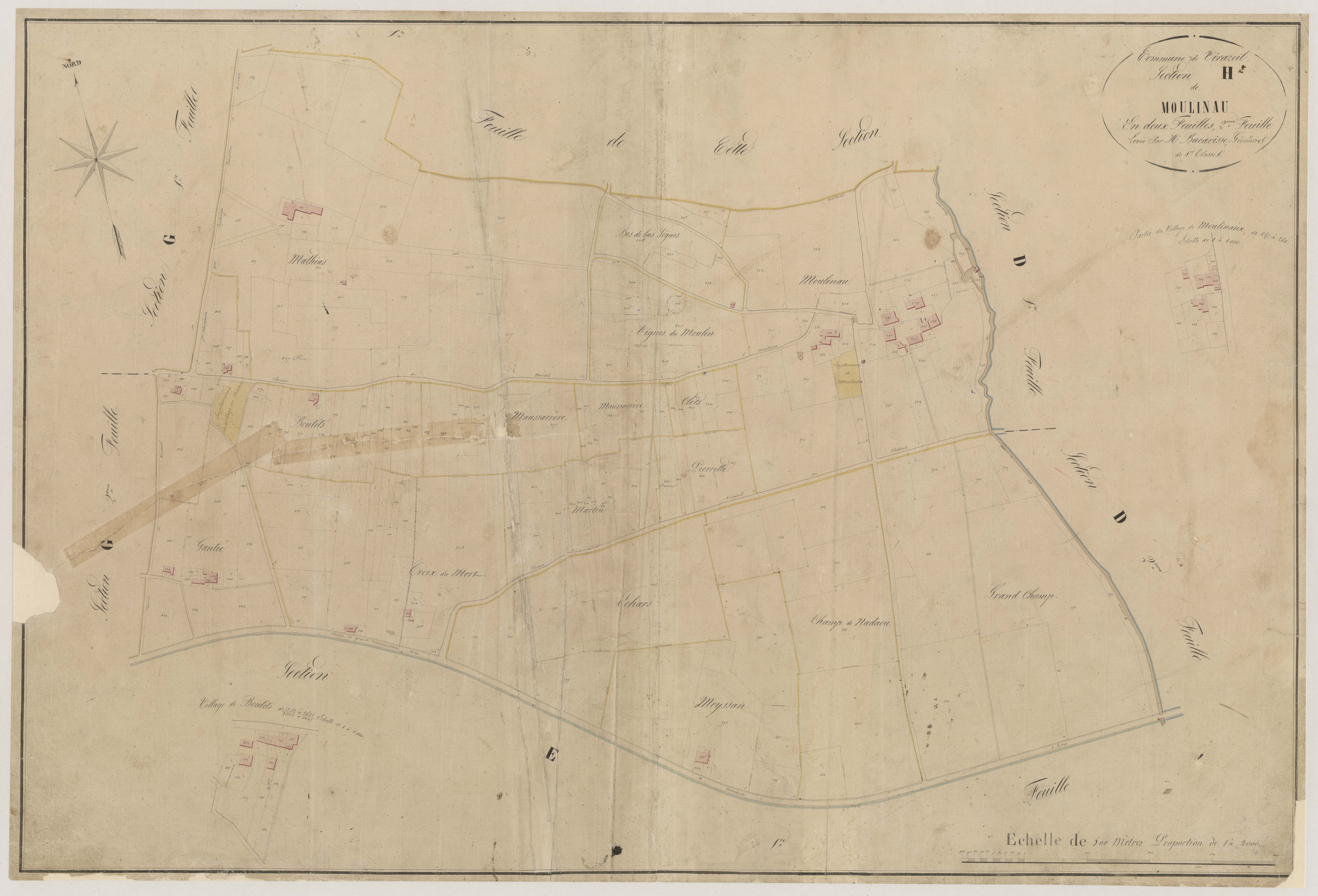 Plan napoléonien-H2 Moulineau, Virazeil