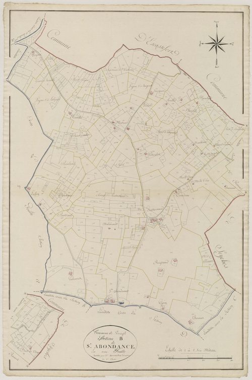 Plan primitif, atlas-B Sainte-Abondance, Virazeil