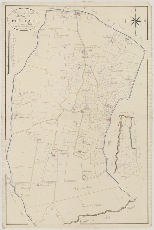 Plan primitif, atlas-D Le Château, Virazeil