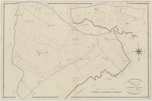 Plan primitif, atlas-E Les Limousins, Virazeil
