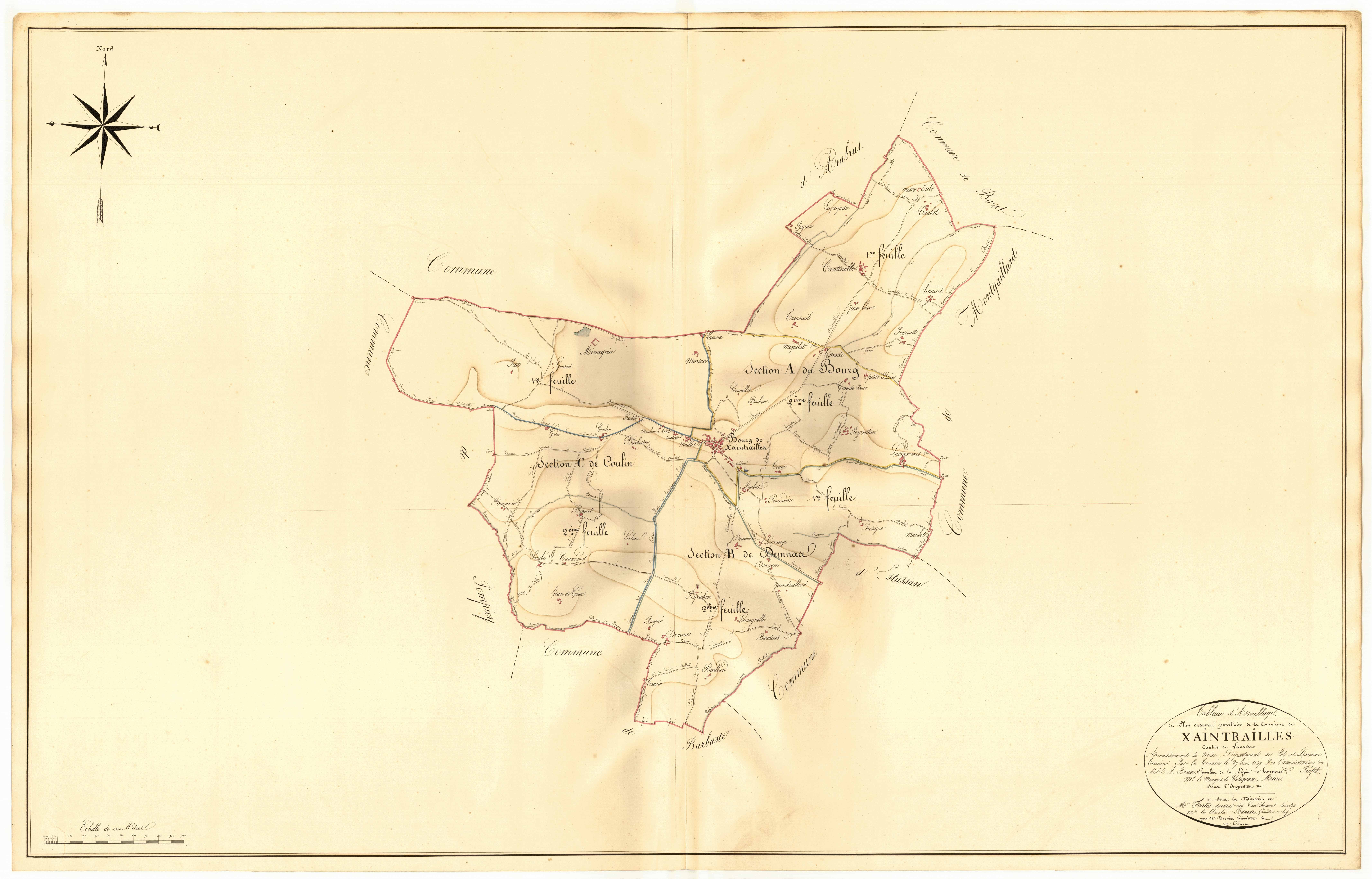 Plan napoléonien, atlas-TA, Xaintrailles