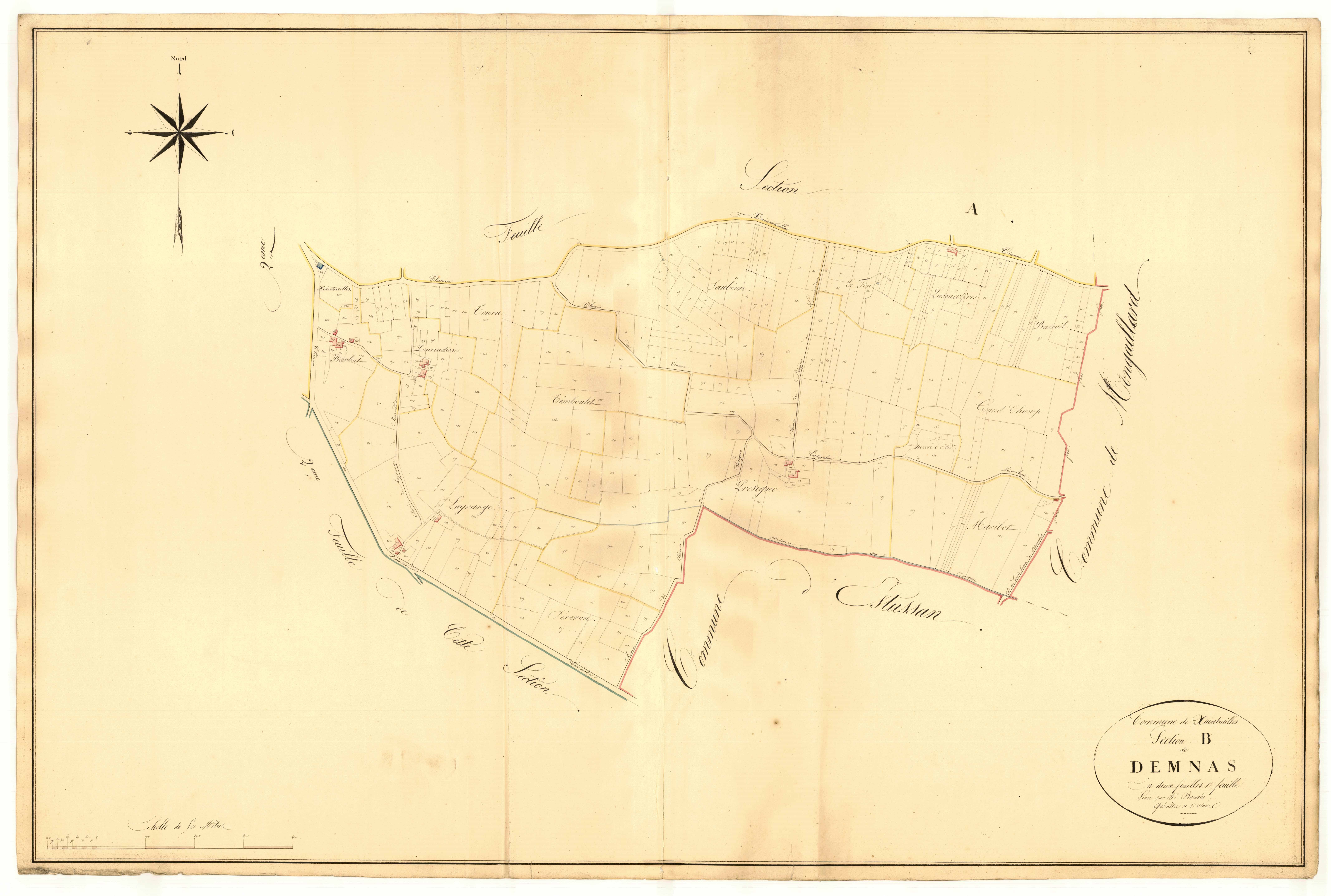 Plan napoléonien, atlas-B1 Demnas, Xaintrailles
