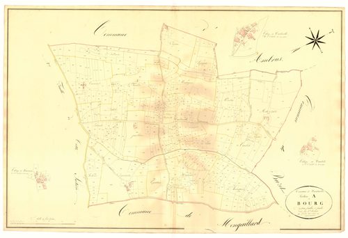 Plan napoléonien, atlas-A1 Bourg, Xaintrailles