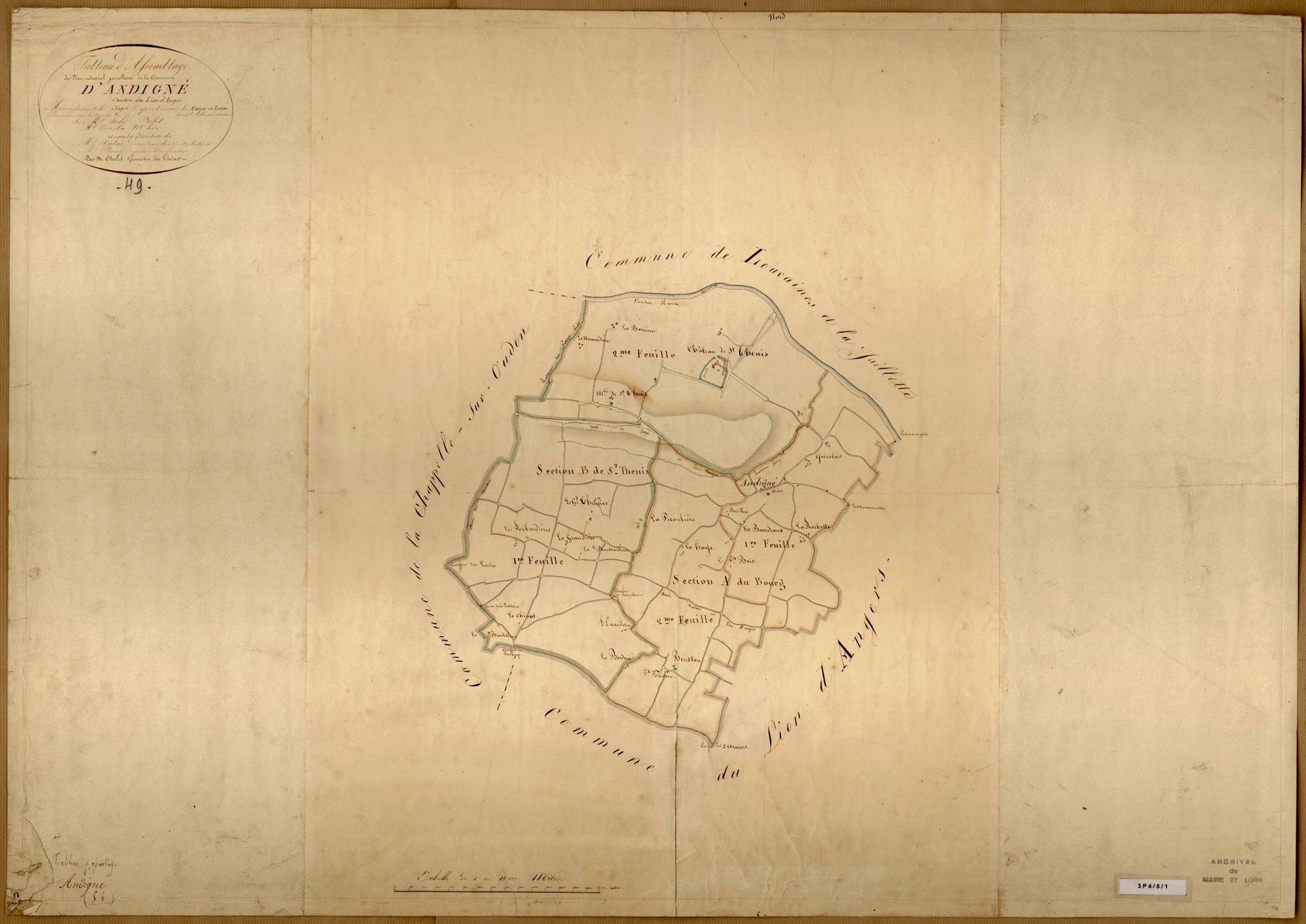 Andigné Tableau d’assemblage