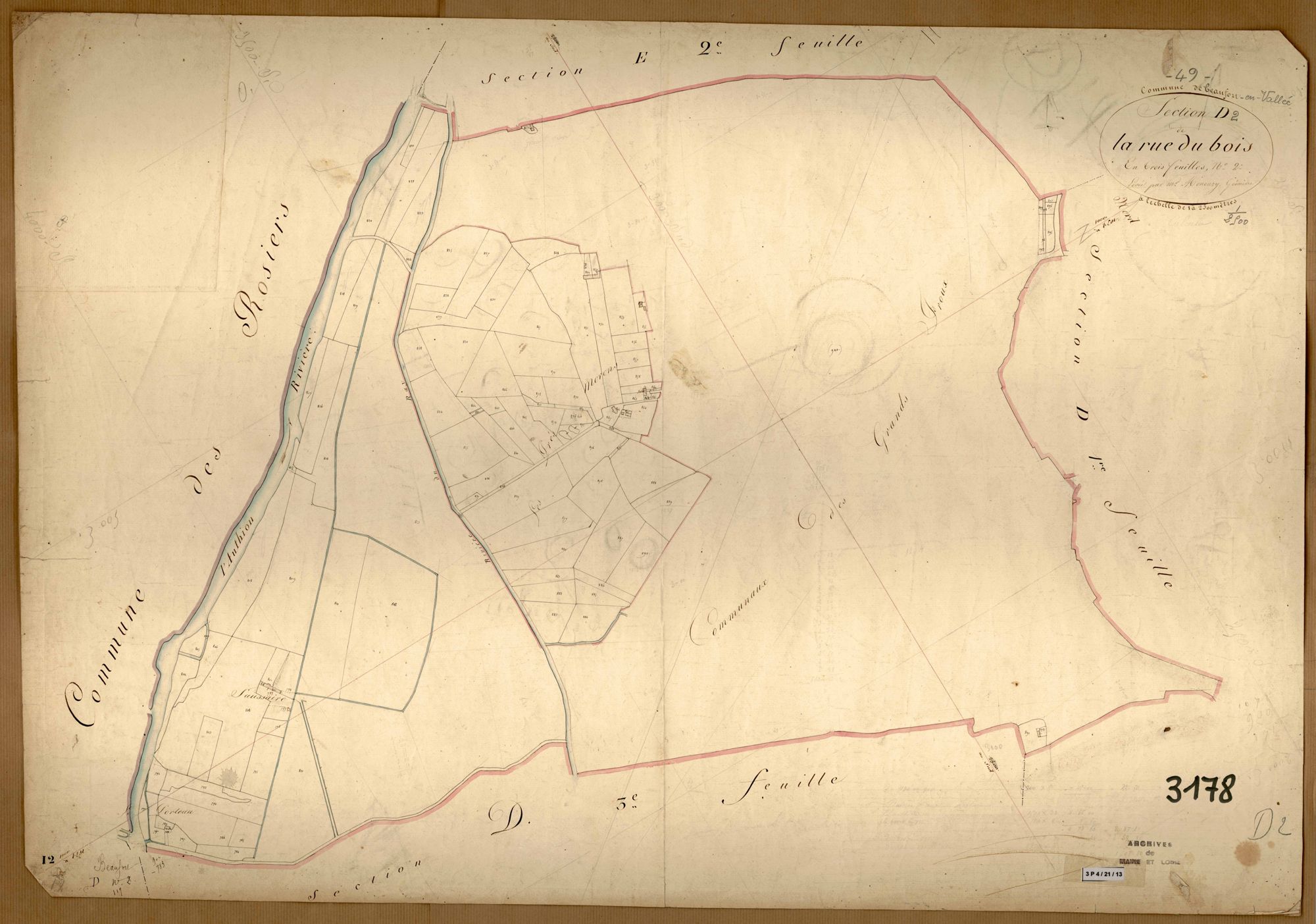 Beaufort-en-Vallée D 2 de la Rue du Bois