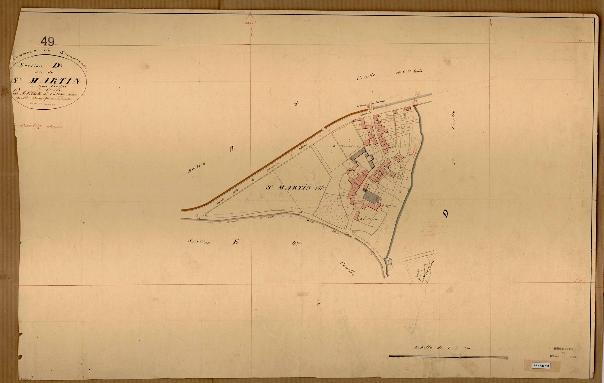 Beaupréau D 1 de Saint-Martin
