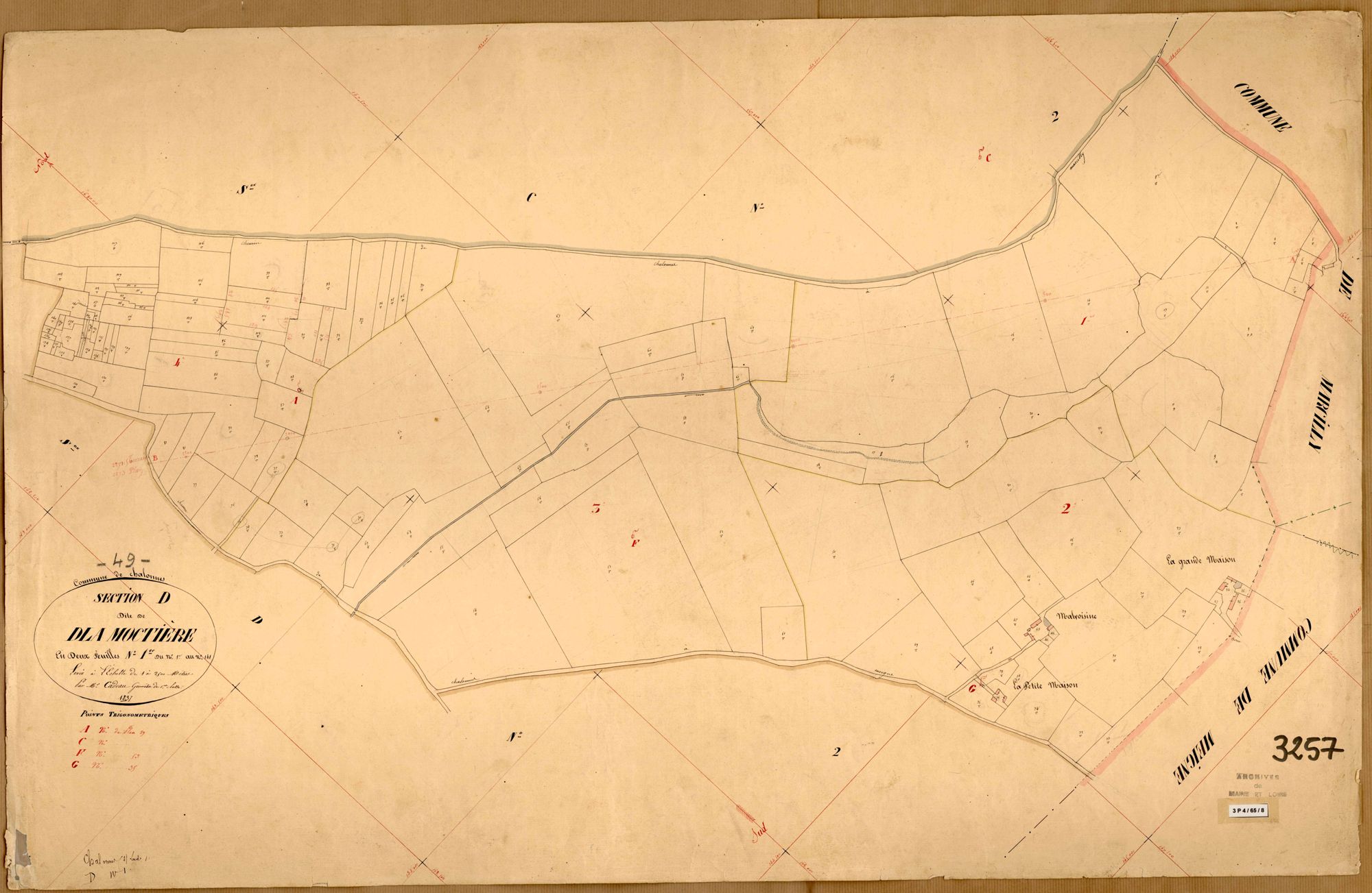 Chalonnes-sous-le-Lude D 1 de La Moctière