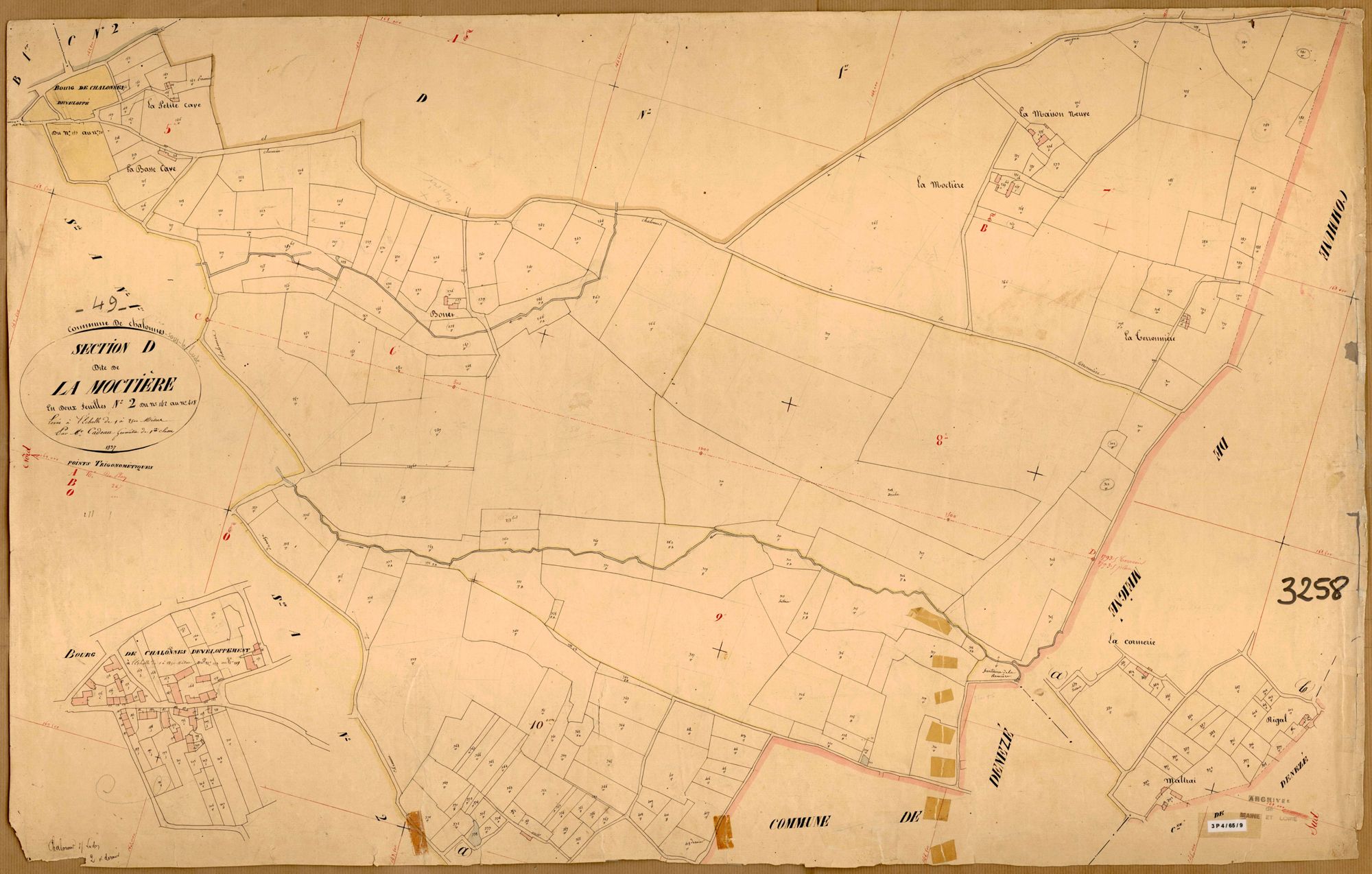 Chalonnes-sous-le-Lude D 2 de La Moctière