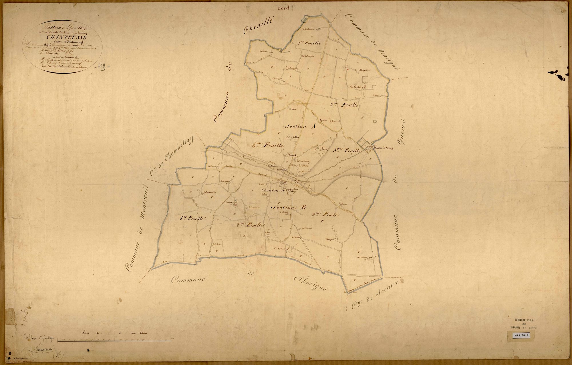 Champteussé-sur-Baconne Tableau d’assemblage