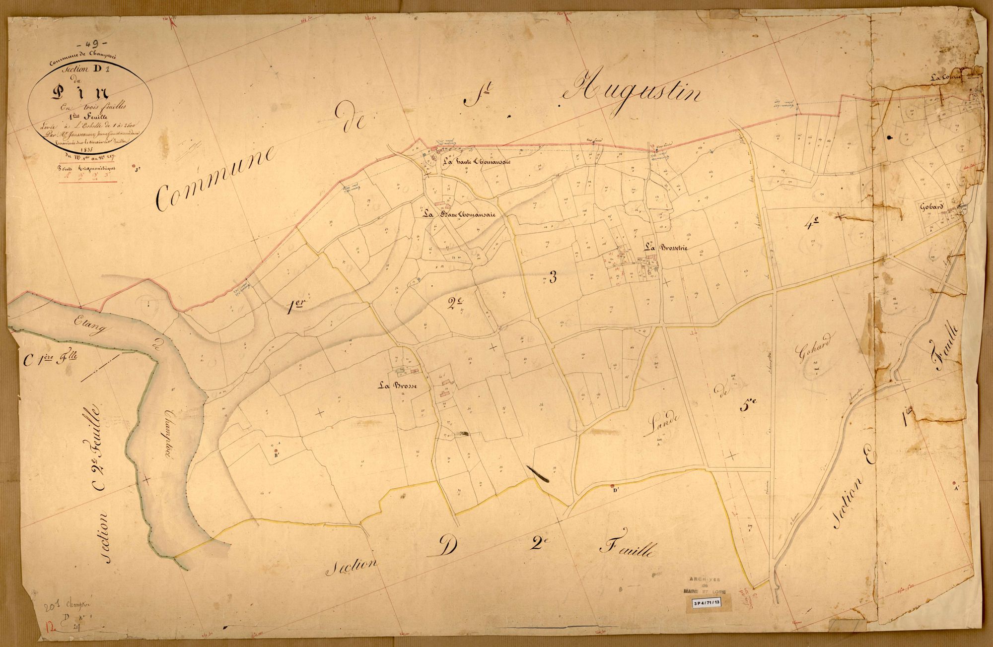 Champtocé-sur-Loire D 1 du Pin