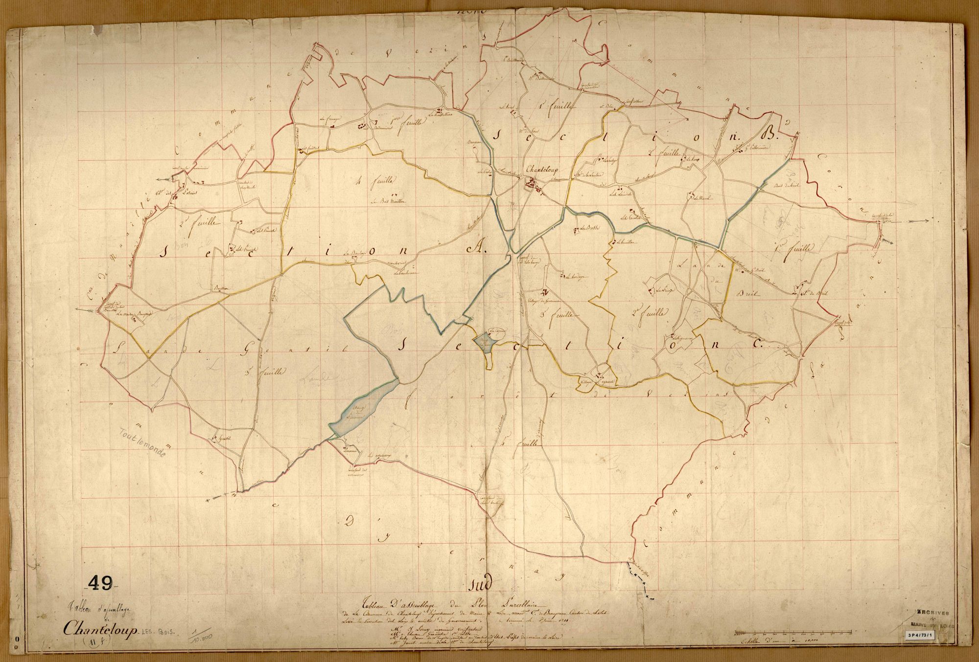 Chanteloup-les-Bois Tableau d’assemblage