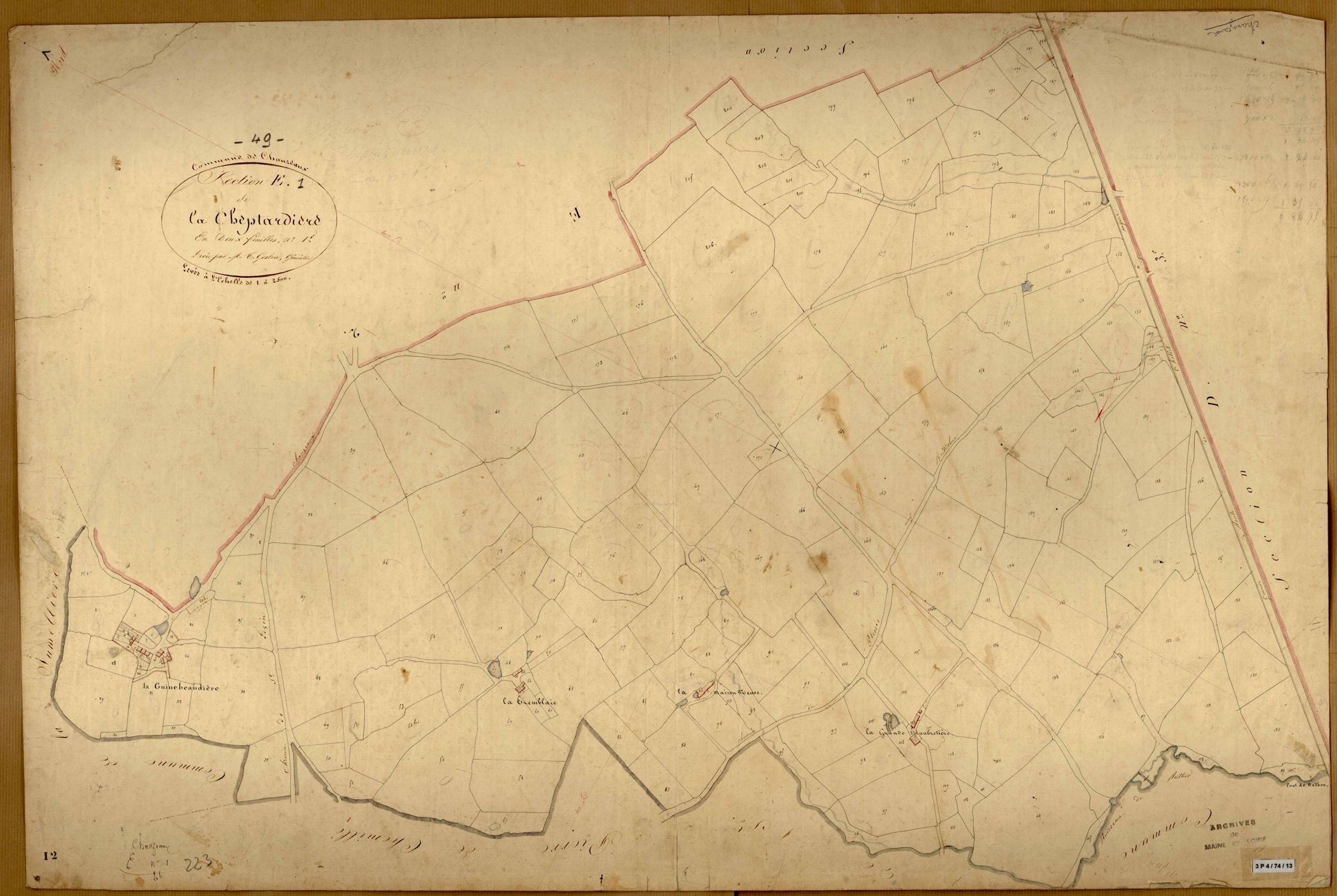 Chanzeaux E 1 de la Cheptardière
