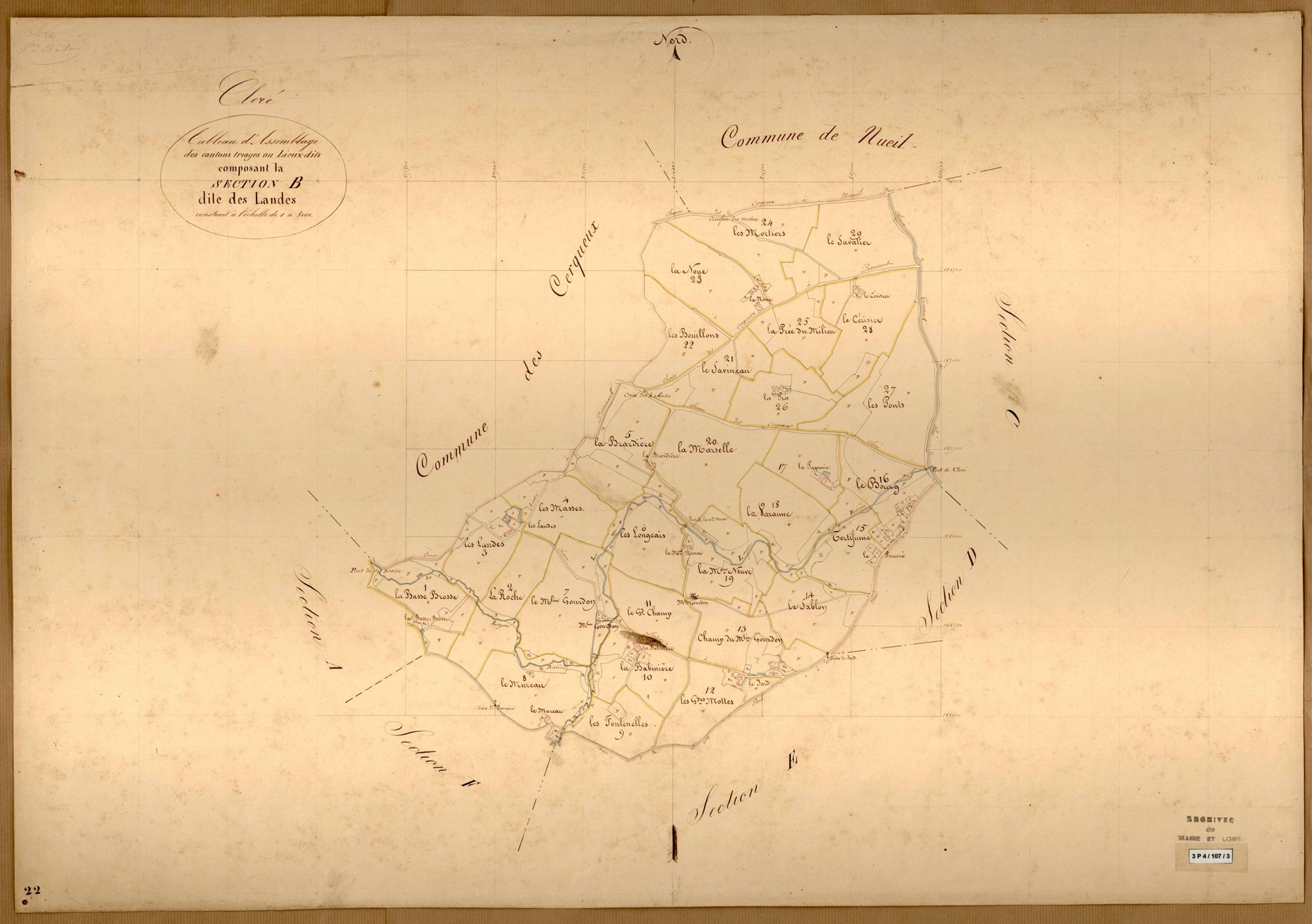 Cléré-sur-Layon TA. (sect.B) des Landes