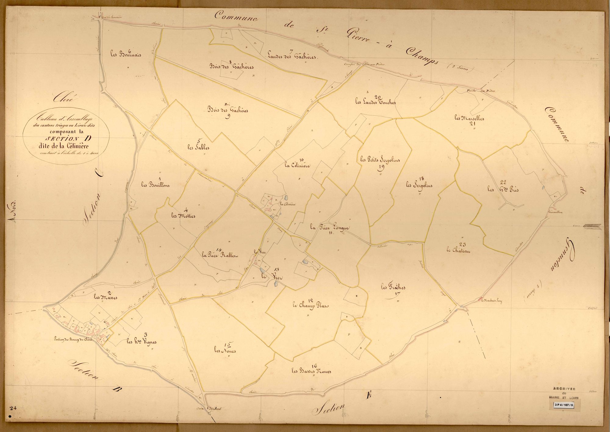 Cléré-sur-Layon TA. (sect.D) de la Célinière
