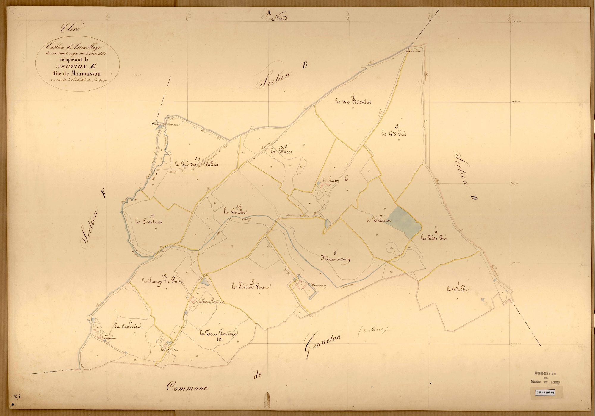 Cléré-sur-Layon TA. (sect.E) de Maumusson