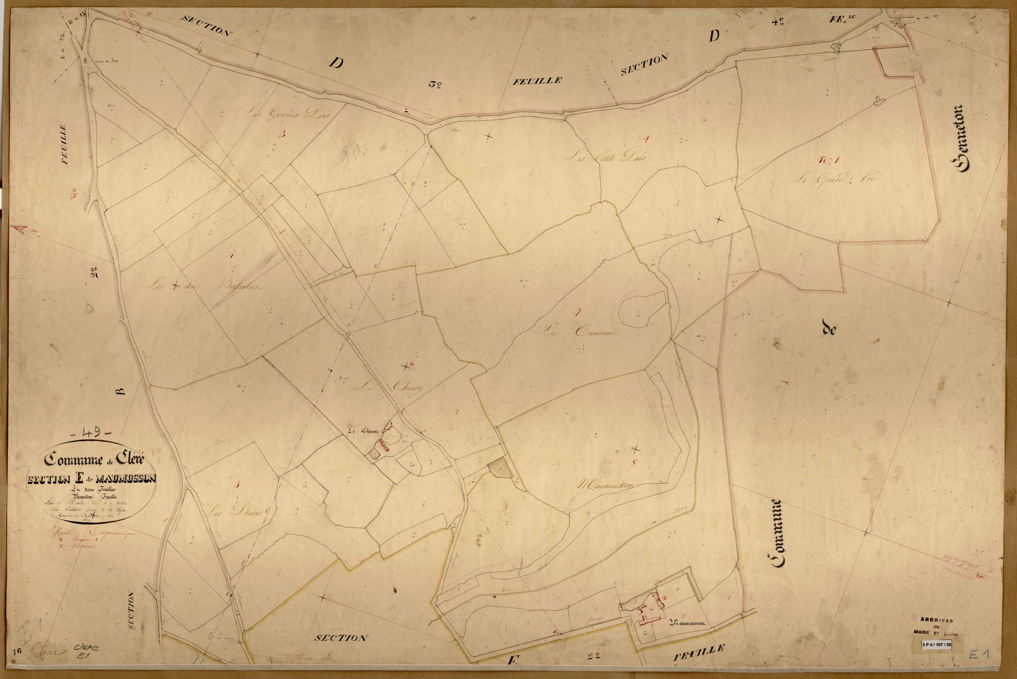 Cléré-sur-Layon E 1 de Maumusson
