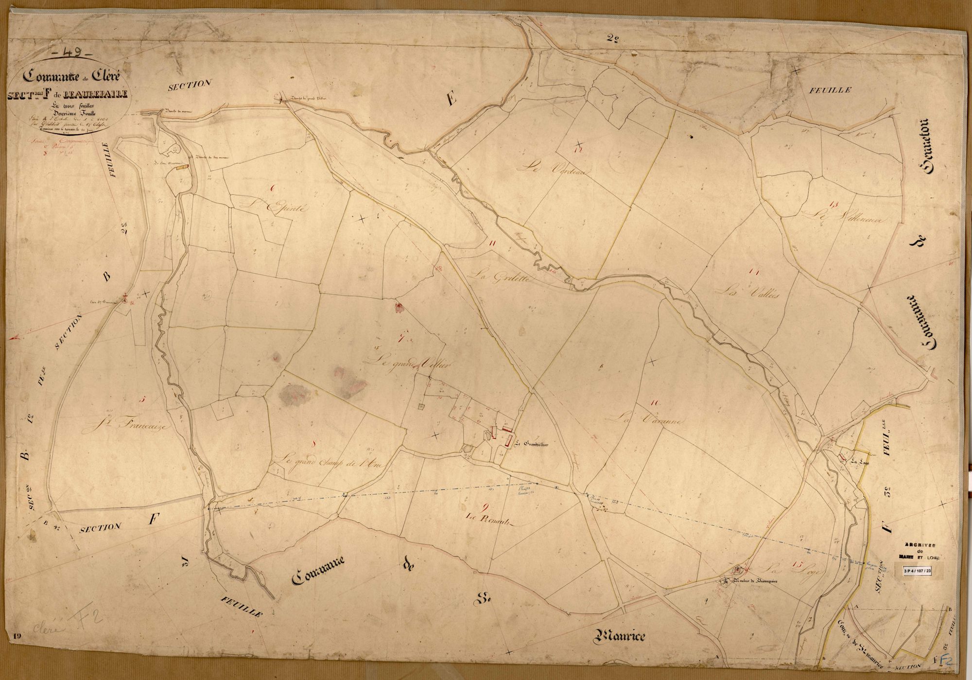 Cléré-sur-Layon F 2 de Beaurepaire