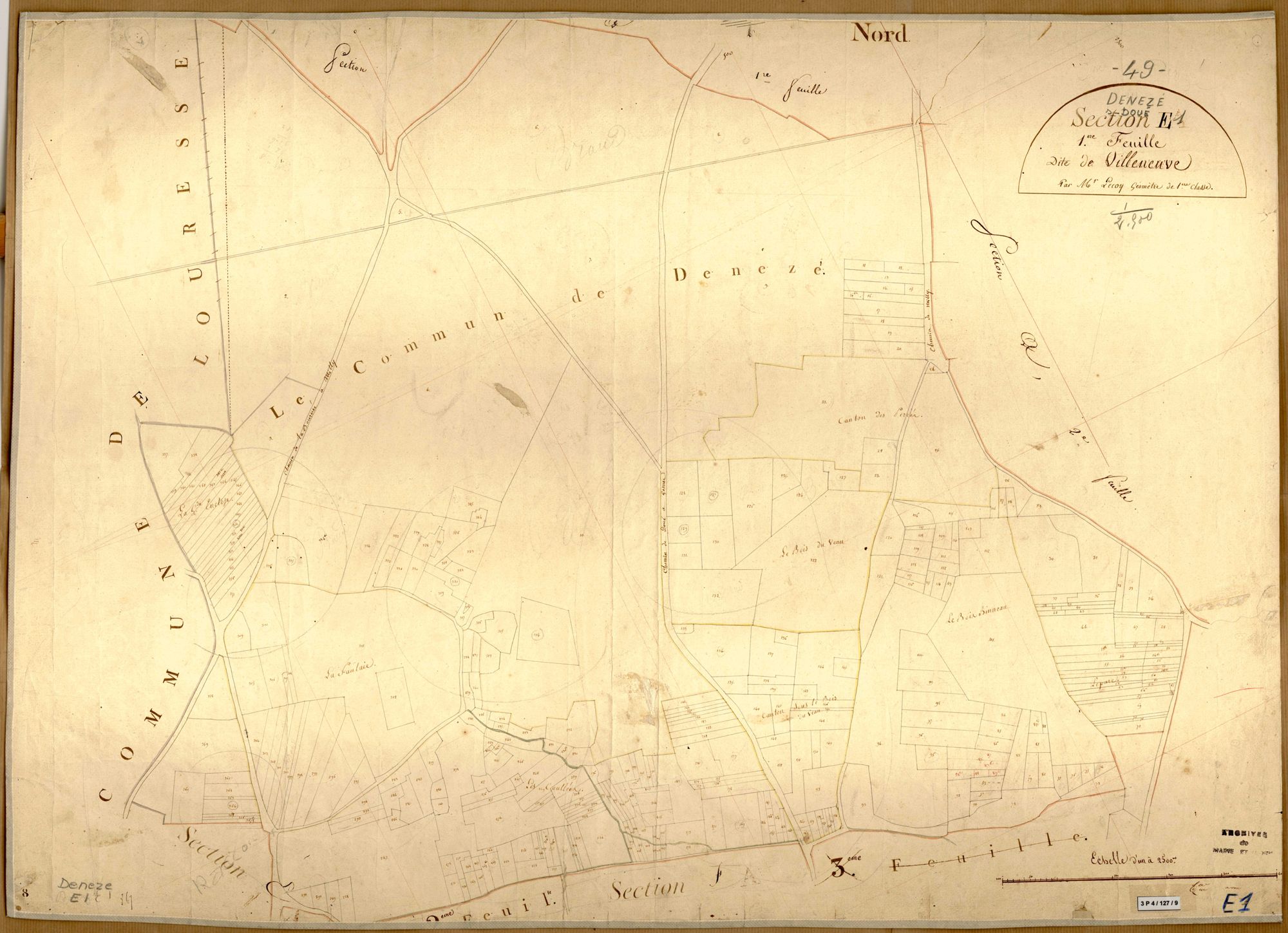 Dénezé-sous-Doué E 1 de Villeneuve